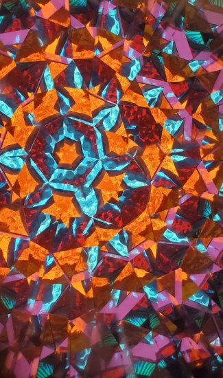 Stained Glass Helicopter - Blue Glass - Click Image to Close