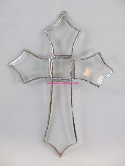 Beveled Cross Stained Glass - Click Image to Close