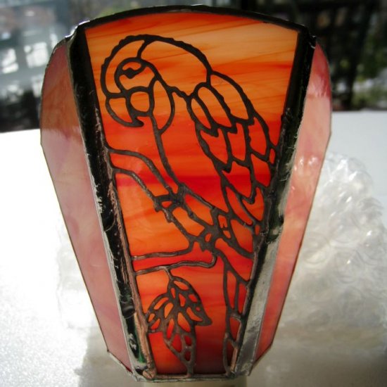 Parrot Stained Glass Nightlight - Click Image to Close