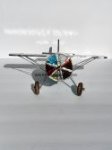 Teal Blue Stained Glass Monoplane Kaleidoscope