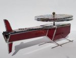 Stained Glass Red Helicopter Kaleidoscope