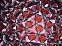 Stained Glass Bi-plane Kaleidoscope - Textured Pink