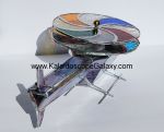 Stained Glass Wispy Purple Helicopter Kaleidoscope