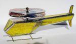 Stained Glass Helicopter Kaleidoscope - Yellow & Green